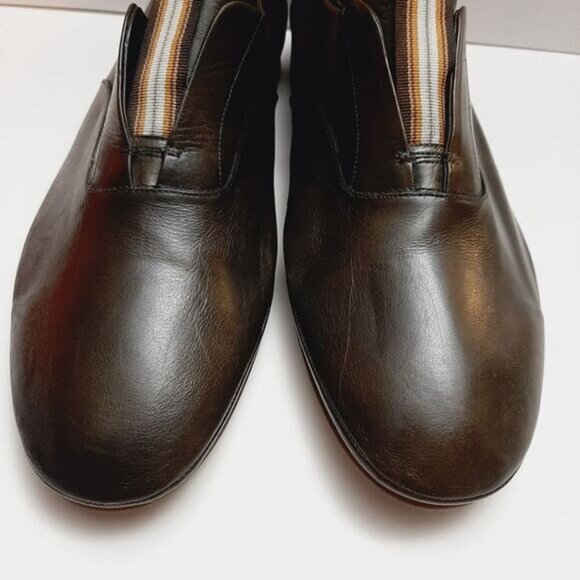 BARRATS 1890 \ Driving Slip-On Loafer Leather Shoes Deep Green Men's Sz US 8.5 - Picture 7 of 16